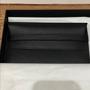 Giuseppe Zanotti Black Leather Clutch